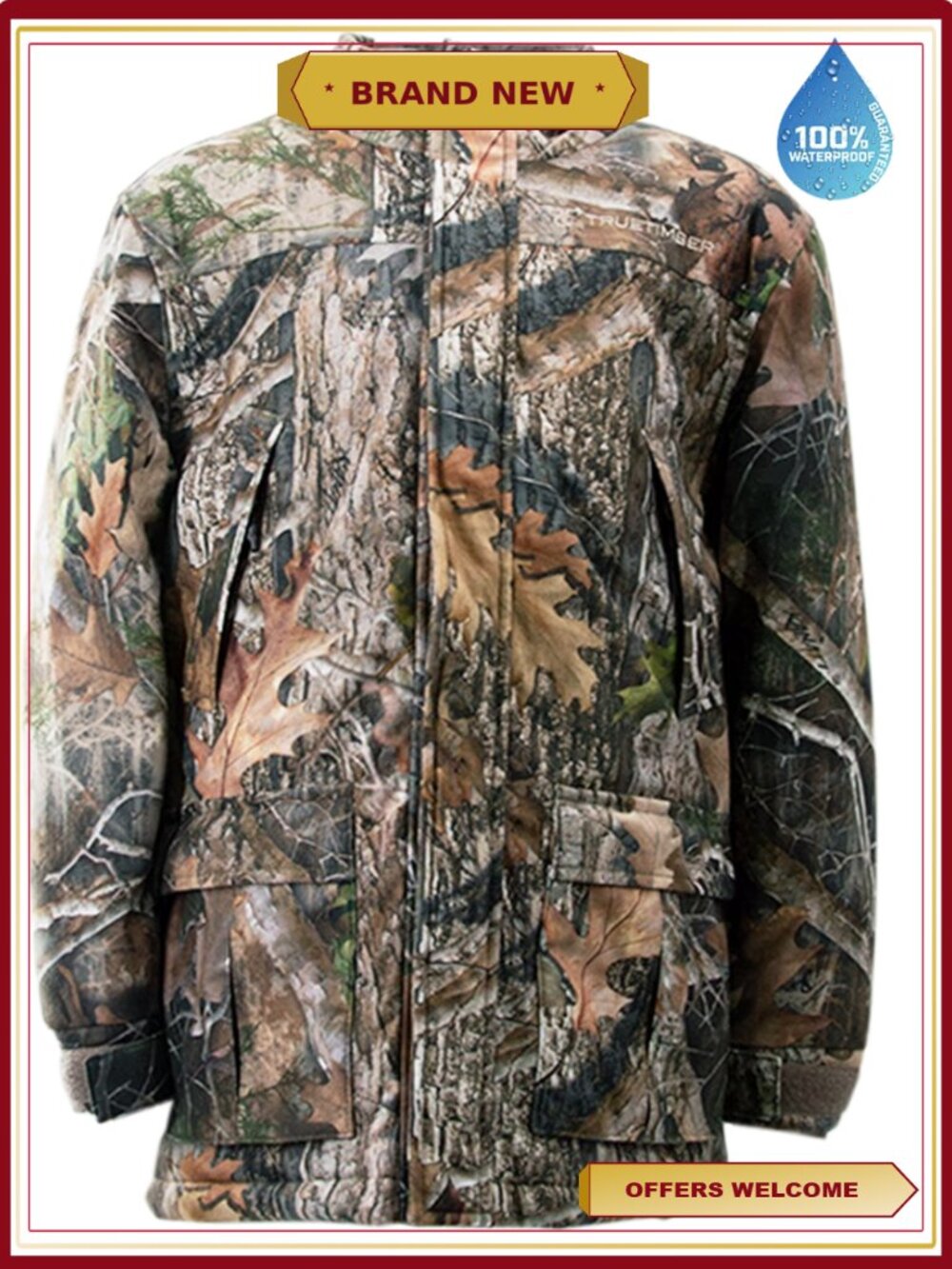 Waterproof Youth Parka Jacket with Hood - Outdoor Hunting